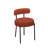 Sherpa Upholstered Metal Dining Chairs-1389094372-1351667567