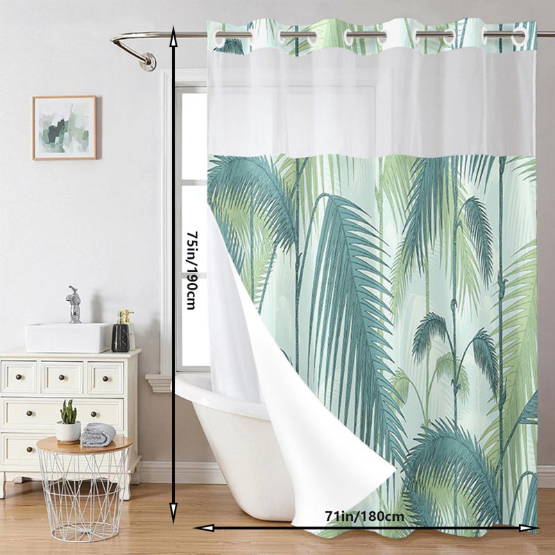 Rideau de douche à double couche