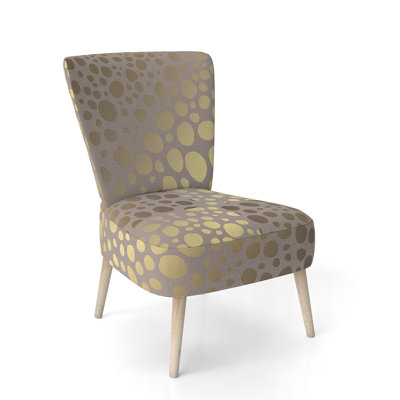 Upholstered Floral Side Chair - Modern floral Accent Chair