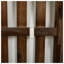 Ensemble de causeuse et table basse d'extérieur 2 pièces avec structure en bois d'acacia, coussins beiges et finition brun foncé