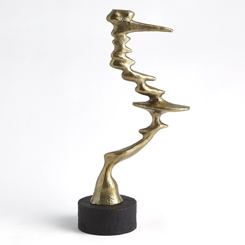 Large Wind Blown Sculpture, Brass