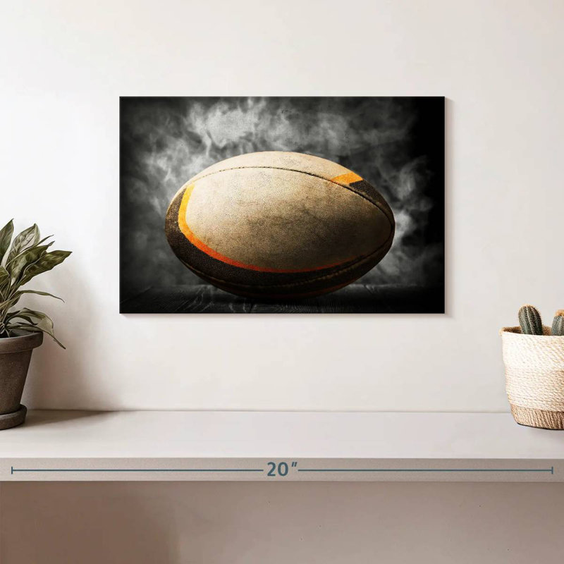 Ballon de rugby Siréci, H 8 po x l 12 po