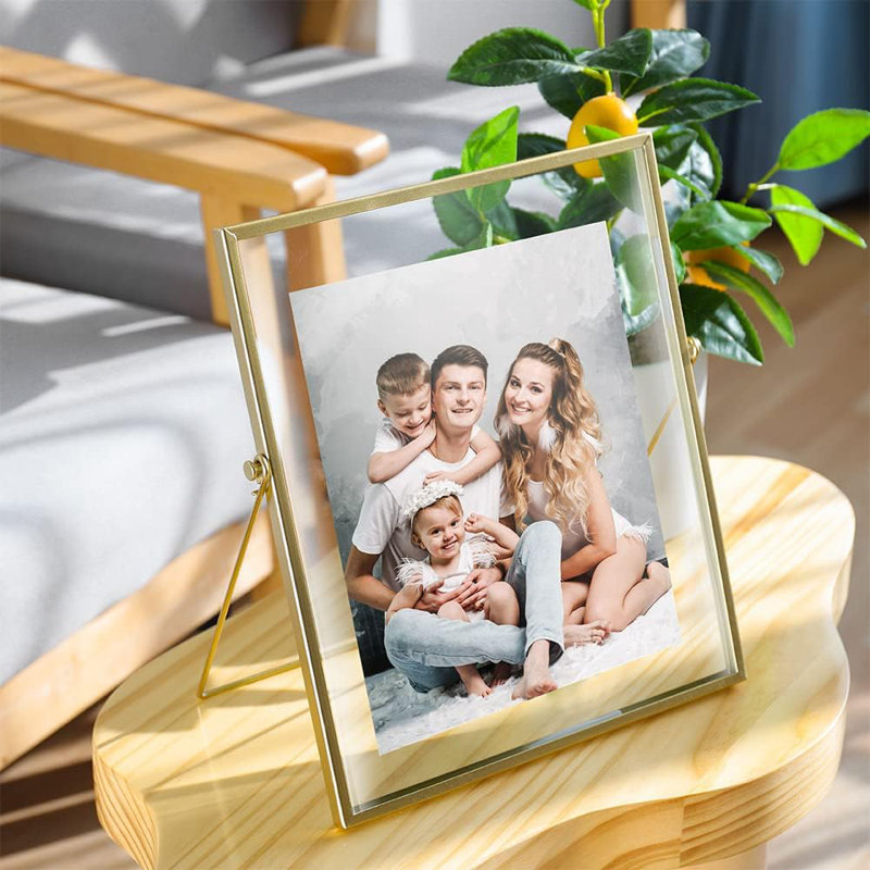 Ensemble de 3 cadres photo en verre