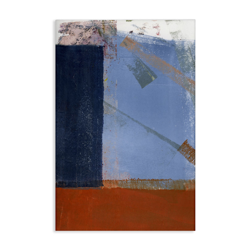 "Toile structurée", art mural abstrait par Donna Weathers, H 45 po x l 30 po