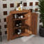 Armoire de rangement autoportante triangulaire avec tablettes réglables-566482388