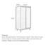Armoire tressée en bois massif de rotin nordique