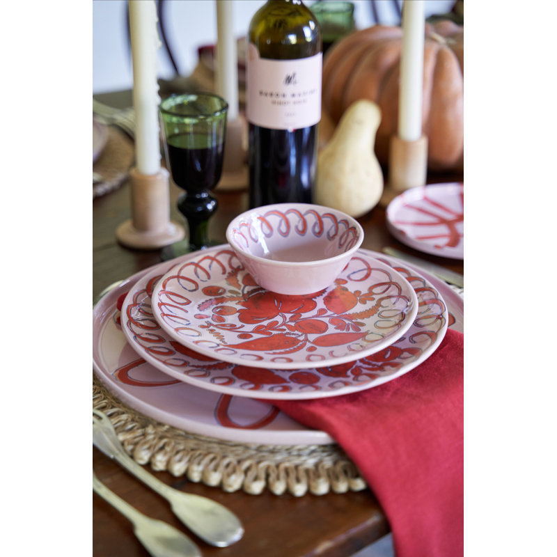 Amalfi Dinner Plate - 10.6", Pink