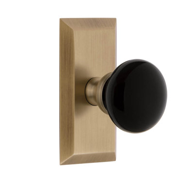 Grandeur Concealed Screw Mechanism Mushroom Knob with Rectangle Rosette