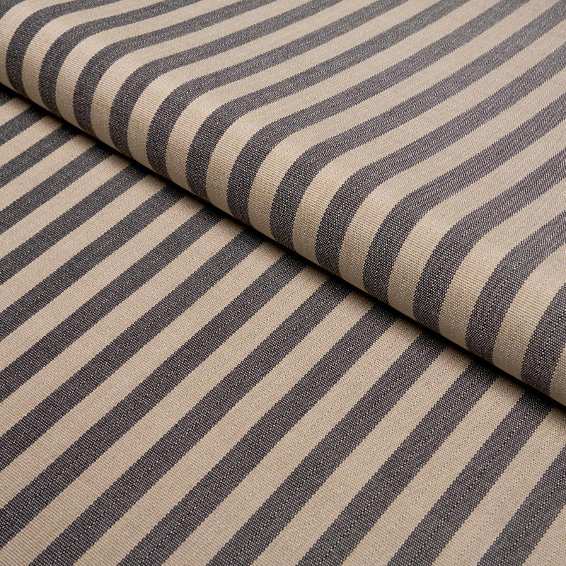 Hanson Indoor/Outdoor Stripe Narrow Fabric, Gray