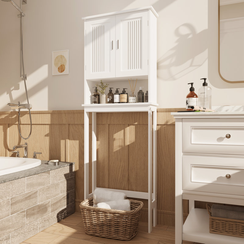 Armoire de rangement autoportante pour salle de bain Manimegla