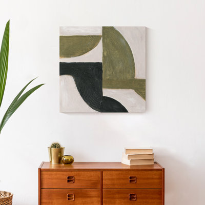 Abstract Moody Shapes Acrylic Painting Print 