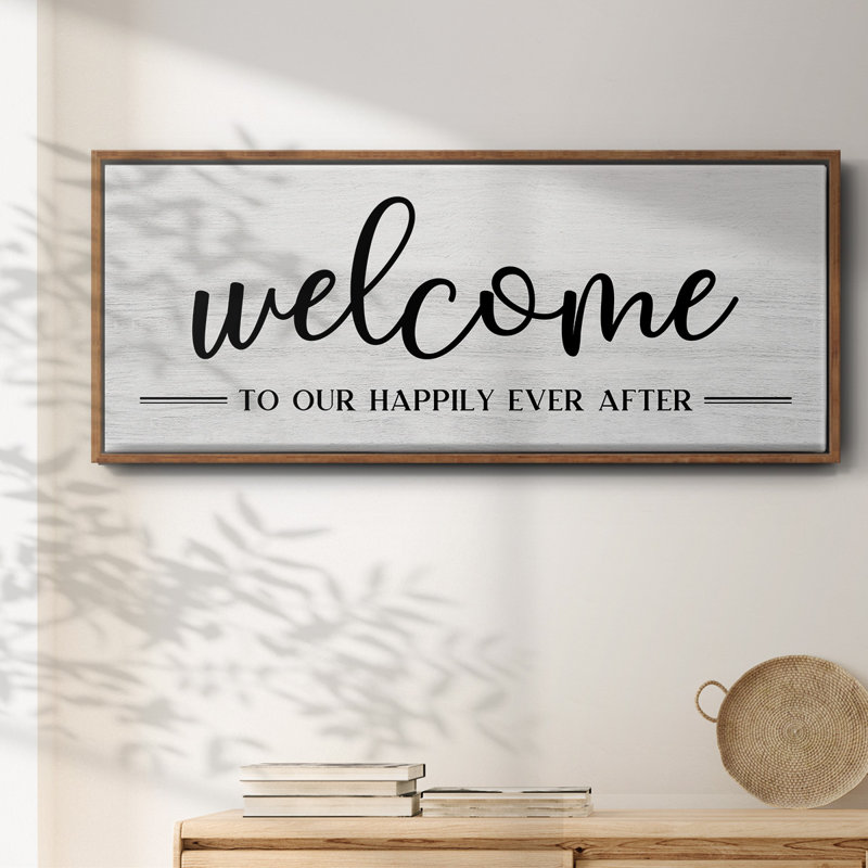 Welcome Ever After - toile encadrée