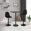 Marcien Swivel Upholstered and Velvet Adjustable Height Bar Stool with Iron Frame-1813782474