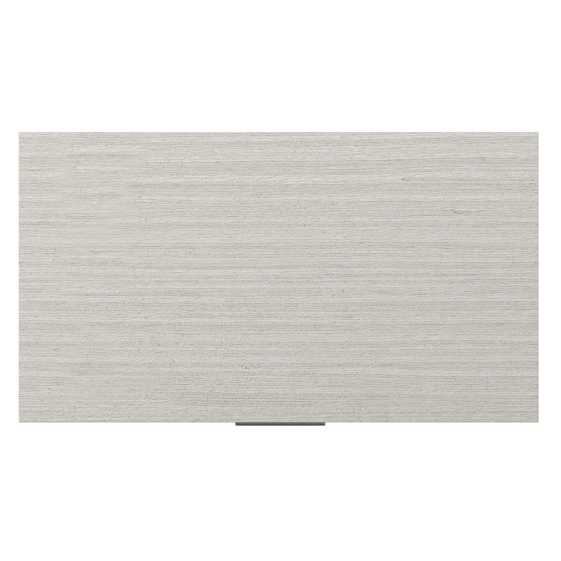 Gray Marble 2-Drawer Nightstand with USB Ports