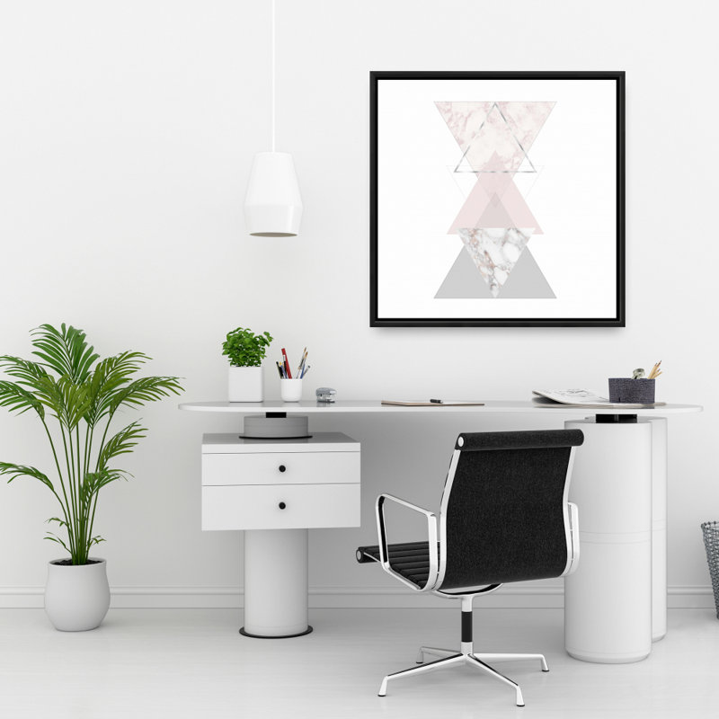 "Art géométrique" sur toile, H 24 po x l 24 po