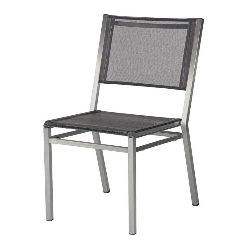 Equinox Dining Side Chair, Charcoal/Silver