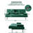 Abdelaziz Linen Upholstered Convertible Futon Sofa Bed With Armrests, Metal Legs, and 2 Cup Holders-532426155