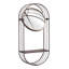 Tablette miroir Saroni - gris