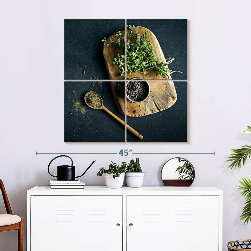 Yarlin Kitchen Herbs, 32" H x 32" W