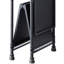 Console pliante de style industriel avec 3 tablettes en métal synthétique noir et bronze et 3 tablettes, fonction sable foncé