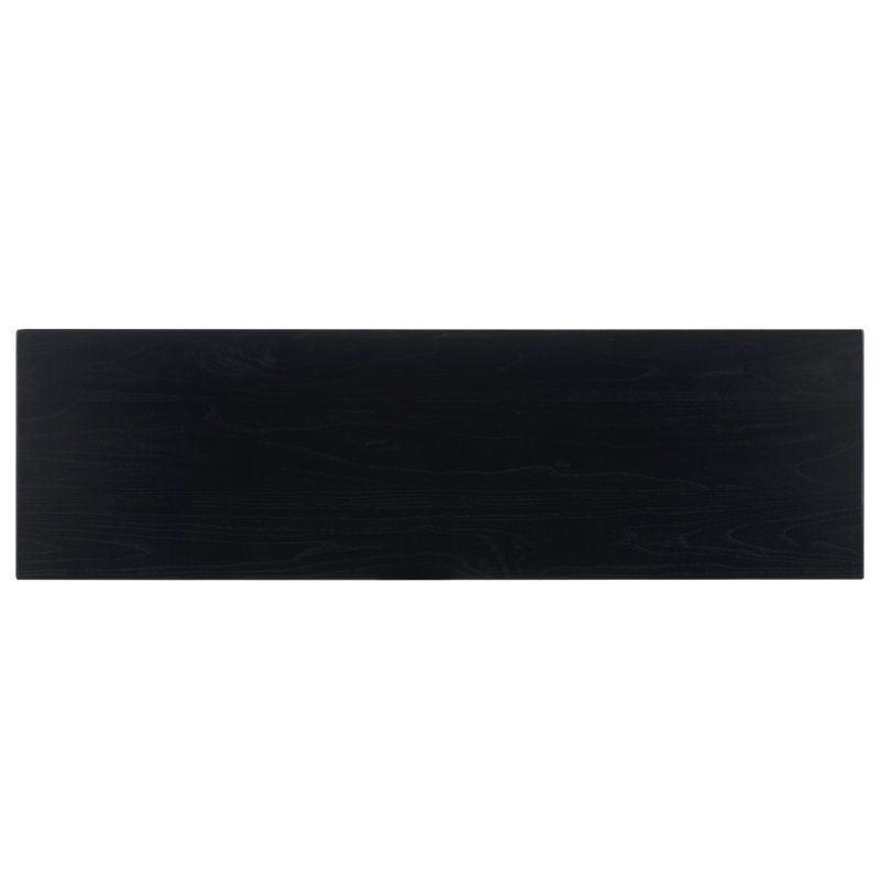 Dorinne 54'' Solid Wood Console Table, Black