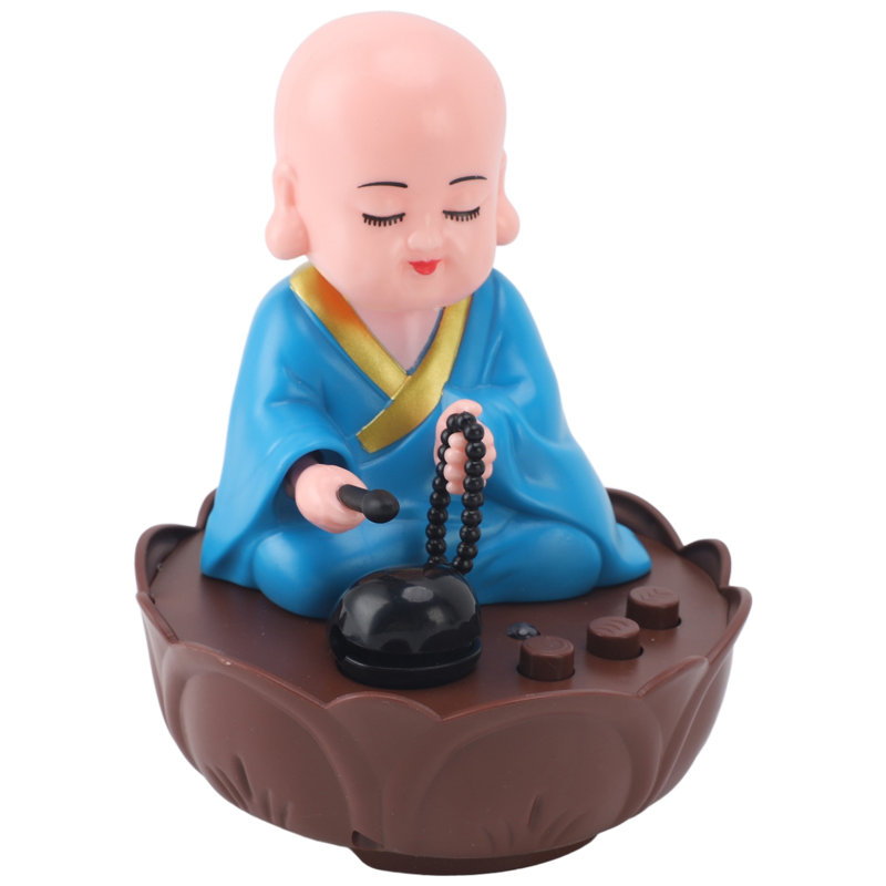 Figurine de moine en mouvement musical, Blue