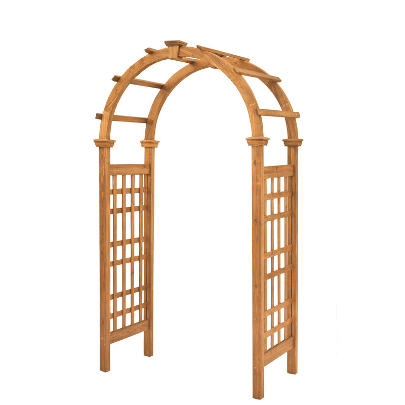 Rosewood Cedar Garden Arbor with Canopy, 88.75"H