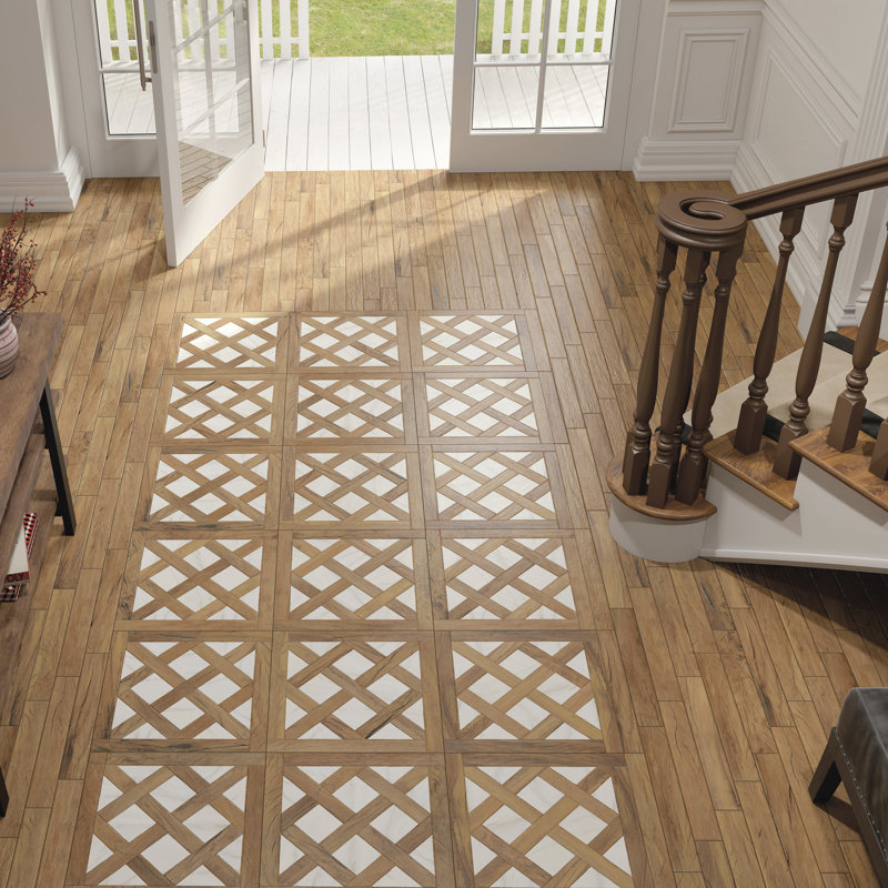 Kings Forest Natural 2-7/8 x 17-3/4 In. Ceramic Floor And Wall Tile