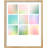 " Pastel Gradient Squares Color Block " Print-98266064-98266067