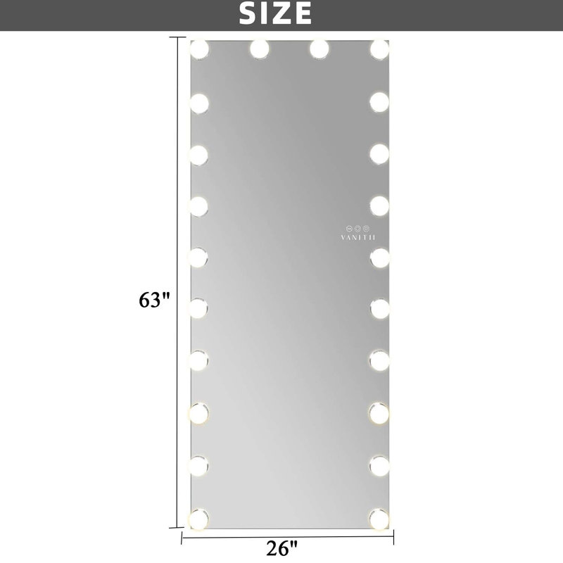 Metal Rectangle Mirror, 63" x 26"
