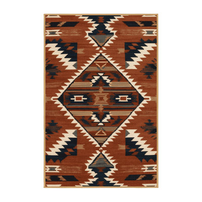 Tapis lavable d'inspiration Pueblo