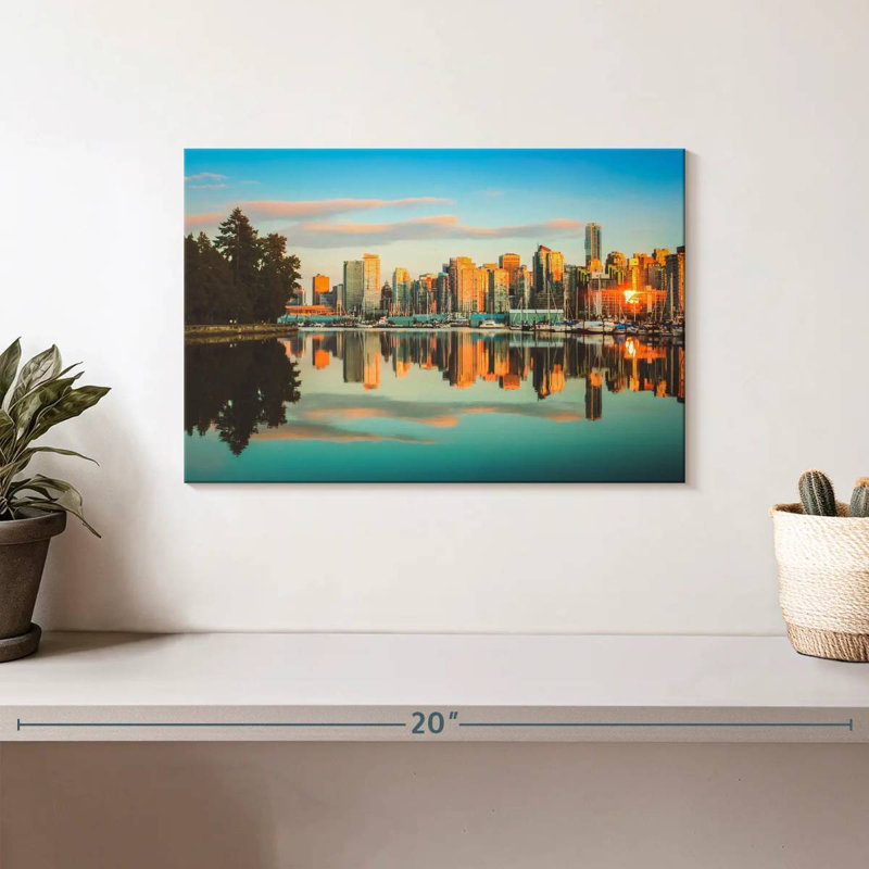 Vanna Vancouver Sunset Skyline, H 8 po x l 12 po