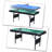 65.76 L Game Multi Game Table, 3 in 1 game table with metal legs for dining table, tennis table, billiard table