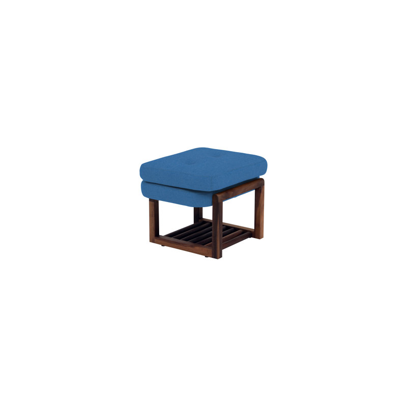 Melinda Upholstered Storage Bench, 18" H x 24" W x 22" D, Clear Sky Blue