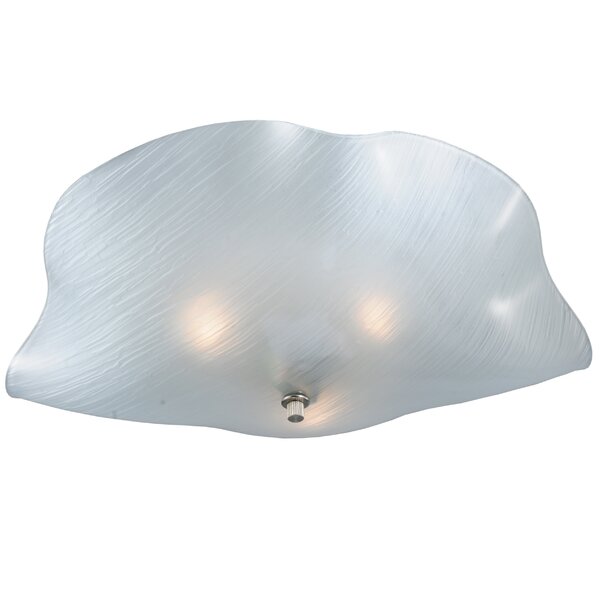 Astoria Grand Maxey Glass Flush Mount | Wayfair