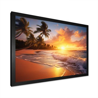 Beach Photo Sunset Serenade XV, reproduction d'art sur toile