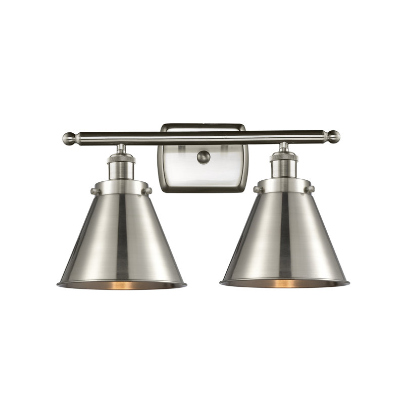 Donovan 2 - Light Dimmable Vanity Light, LED, Brushed Satin Nickel