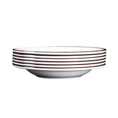 Mojave 18 oz. Round Crackle Vintage Melamine Pasta bowl