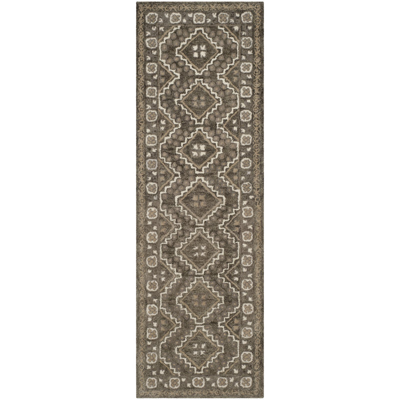 Rudra Hand Tufted Wool Southwestern Rug, Runner 2'3" x 7'