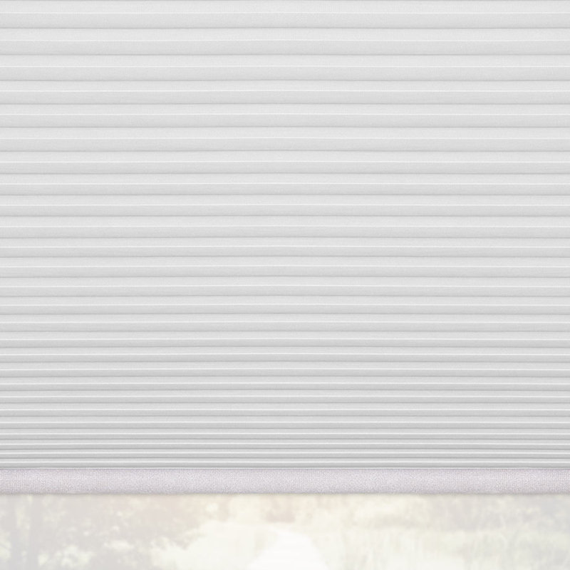 Store plissé alvéolaire en nid d'abeille, Blanc, l 34 po x L 64 po