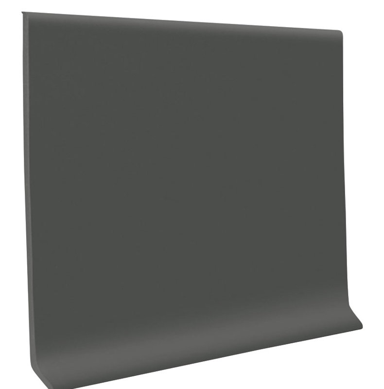 Vinyle: base murale amande de 0,08 po d'épaisseur x 48 po de largeur x 4 po de longueur, Gris juge