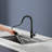 Single Handle Pull Down Sprayer Kitchen Faucet in Matte Black-111996123