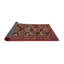 Tapis traditionnel rouge / noir / bleu-1003189405