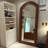 Half-circle Manufactured Wood Full Length Mirror-258229473