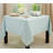 Aqua Modern Stitched Line Cotton Blend Tablecloth 70" W X 70" L-1371155073