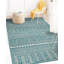 Tapis bleu sarcelle / crème intérieur / extérieur Ilayna-653978375