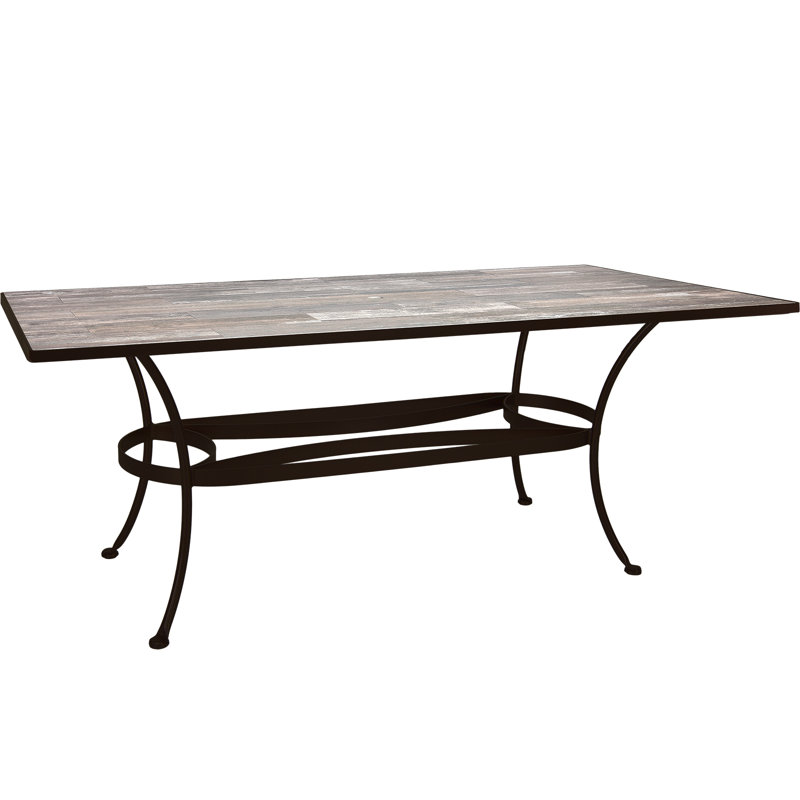 Outdoor Rectangle Dining Table, Canyon Taupe, Graphite