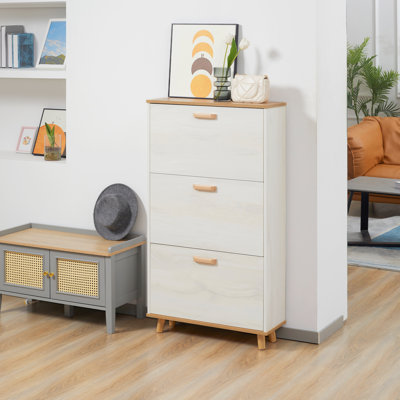 Azhan 12 Pair Stackable Flip Down Shoe Storage
