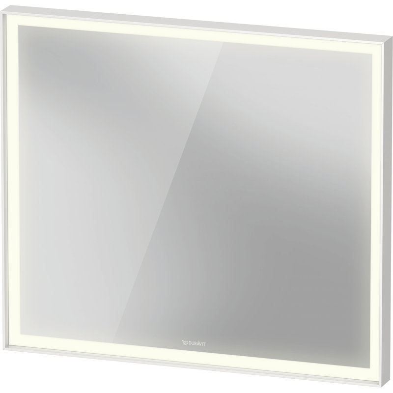 L-Cube Rectangular Metal Wall Mirror, 27.5" x 31.5"