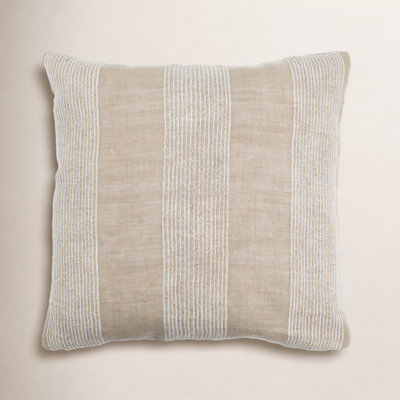 Liliana Striped Linen Reversible Throw Pillow